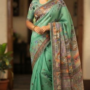 সুতি ডিজিটাল প্রিন্ট শাড়ি ০০২