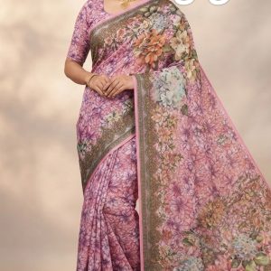 সুতি ডিজিটাল প্রিন্ট শাড়ি ১১